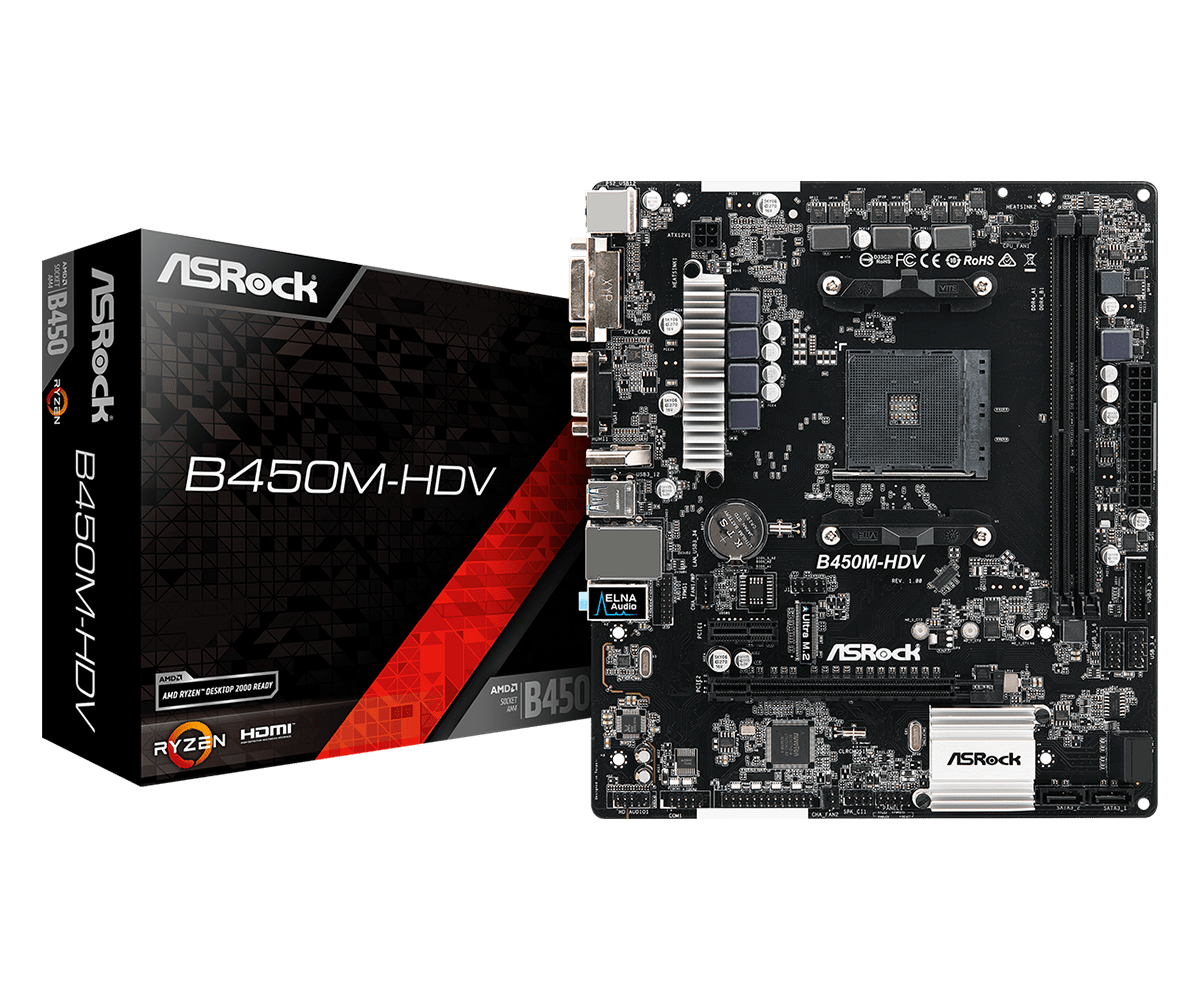 ASROCK B450M HDV ASROCK B450M HDV